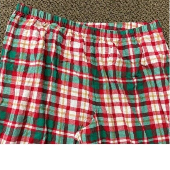 Womens Pajamas Christmas Santa Coming Soon Red Plaid 2 pc Plus Top Pants-sz 2X - Picture 6 of 6